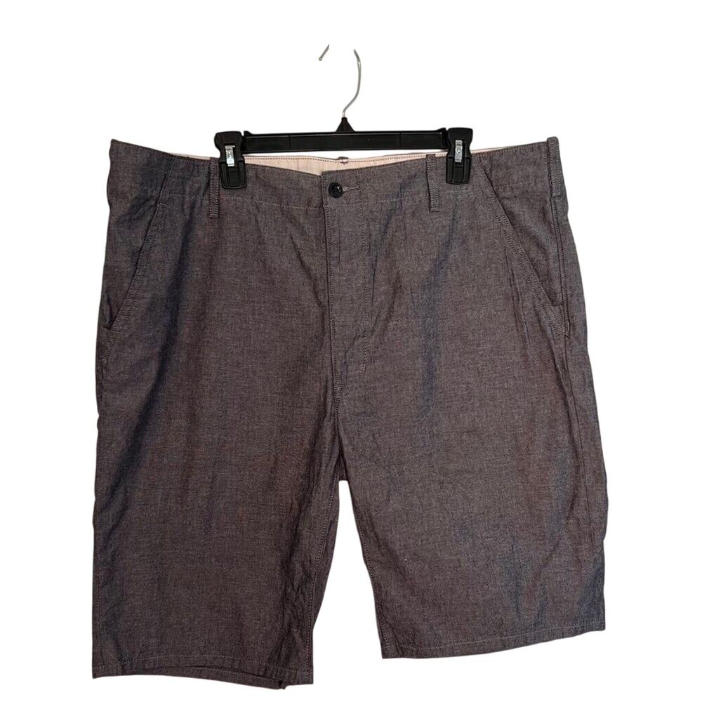 Levi Strauss & Co. Mens Chino Shorts Blue 100% Cotton Pockets Flat Front 40